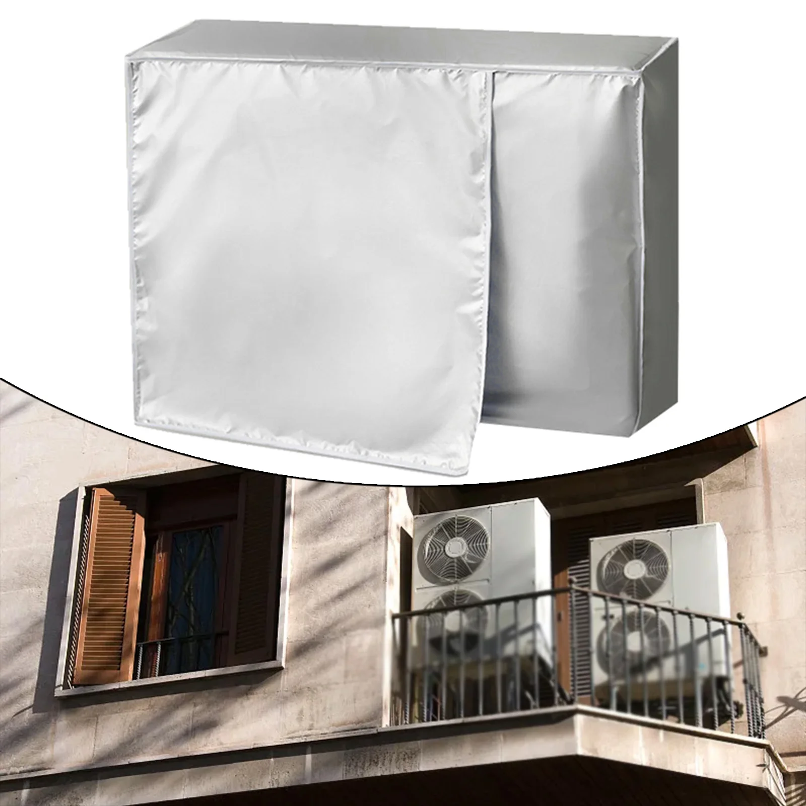 Air Conditioner Waterproof Oxford Cloth Cover Sunscreen Perfect Fit for Outdoor Units Easy to Clean Antiseptic and Deodorization