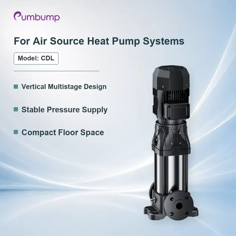 CDL Vertical Multistage Pump for Air Source Heat Pump Stable Pressure Water Supply Compact Installation and Continuous