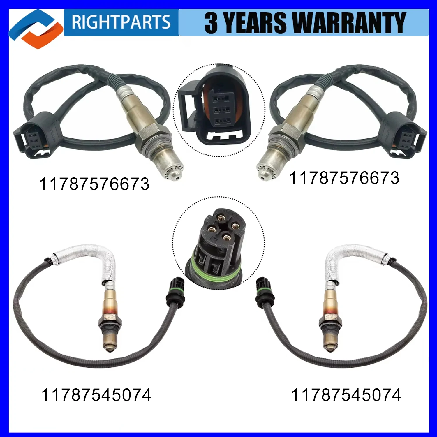 Up+Downstream Oxygen Sensor For BMW 550i GT 650i 750i 750Li Alpina B6 B7 X5 X6 4.4L 11787576673 11787545074 234-5026 234-4876