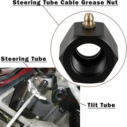 FSM068 Marine Steering Tube Cable Grease Nut for OMC 2861 Outboards Hydraulic Steering Systems Boat Yacht Exterior Tool Parts