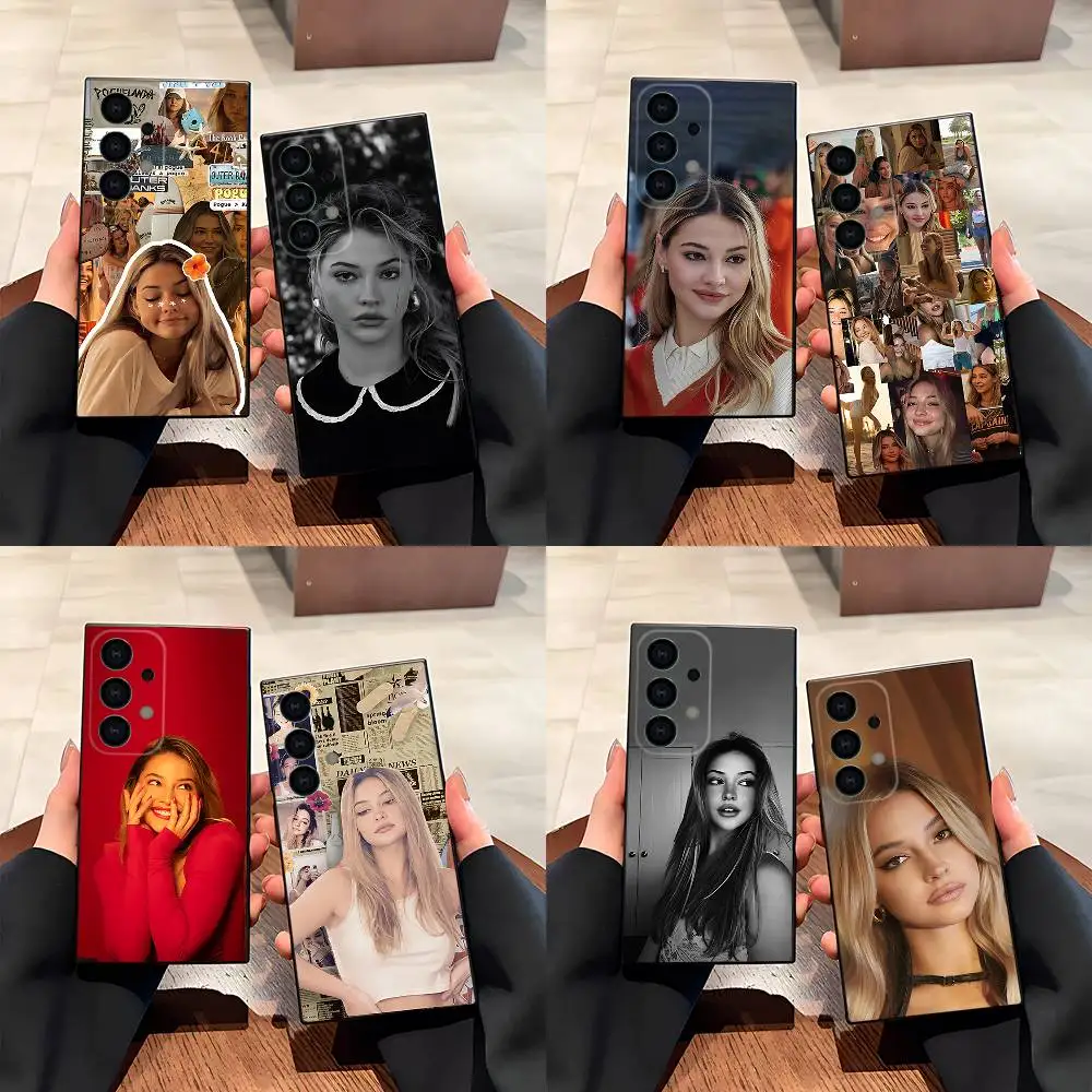 

Actor M-Madelyn C-Cline Phone Case For Samsung S25,S24,S21,S22,S23,S30,Ultra,S20,Plus,Fe,Lite,5G Black Cover