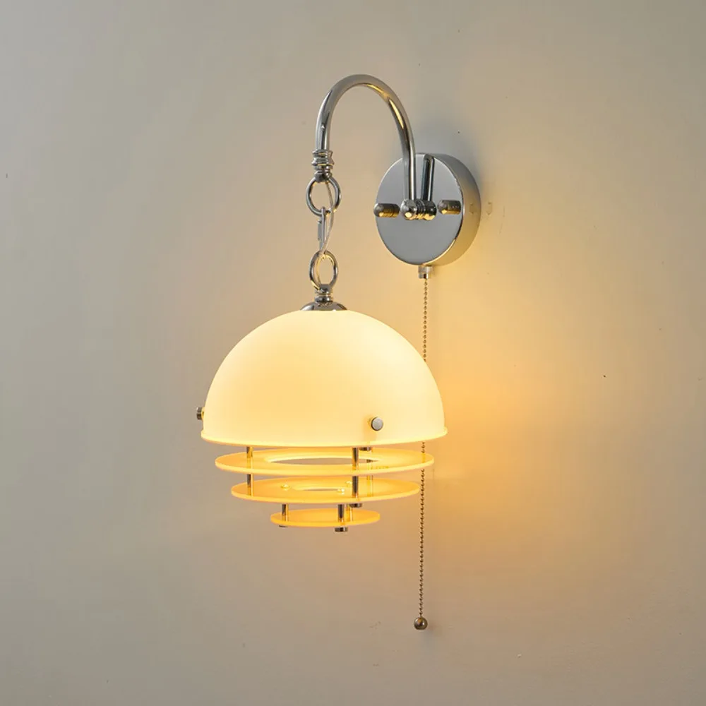Glass Sunset Restaurant Chandelier Retro Hanging Line Lamp Dining Table Atmosphere Lighting Fixture