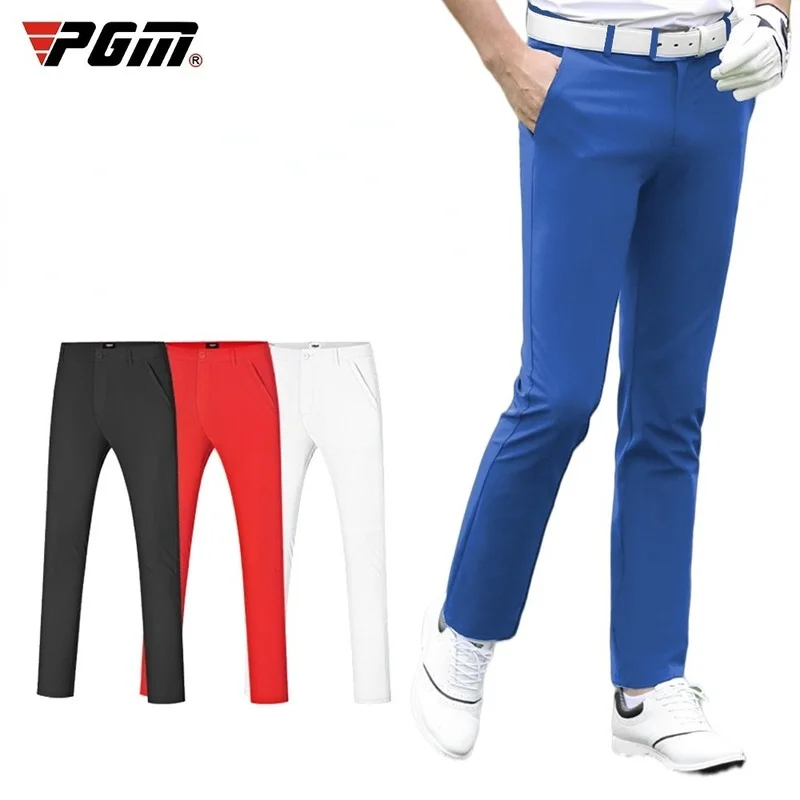 PGM Summer Golf Men's Pants Elastic Casual Sports Pants Comfortable Quick Dry Male Trousers Mens Tennis Baseball Wear KUZ102