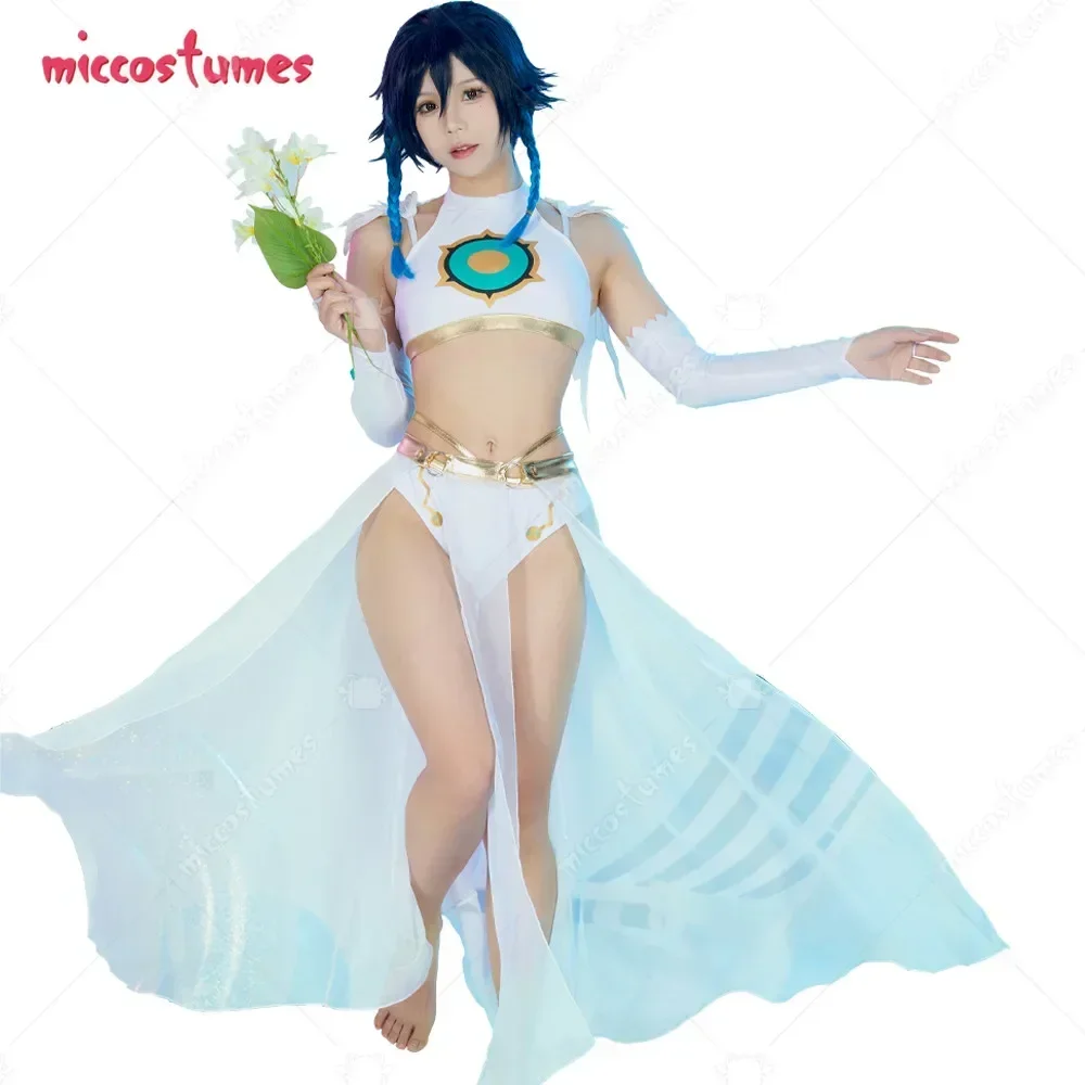 

CosplayWomen's Bikini Set Swimsuit Halter Top and Bottoms Two-Piece Bathing Suit Swimwear with Sleeves + Wrap Skirt