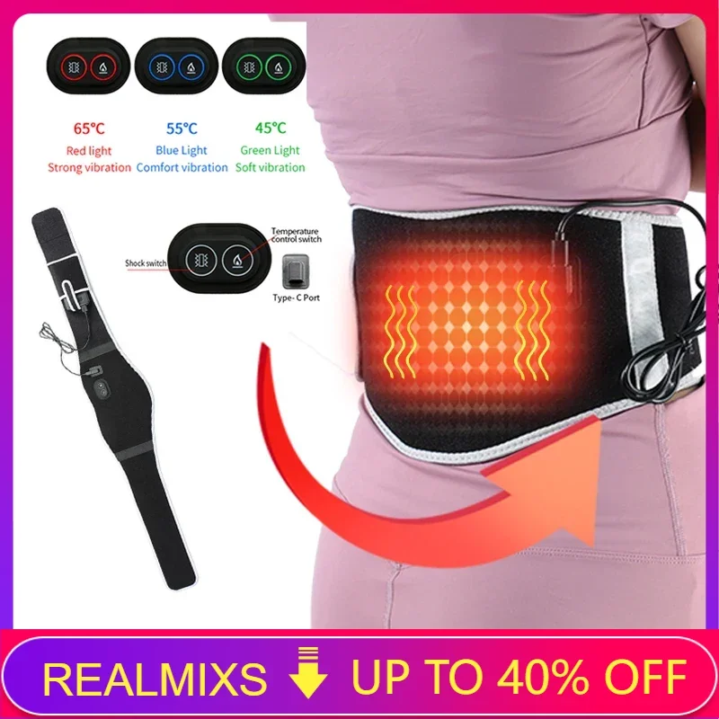 

USB Electric Heating Warmer Hot Waist Lumbar Back Pad Belt Protector Brace Band Support Massager Anti Pain Relief Therapy Tool