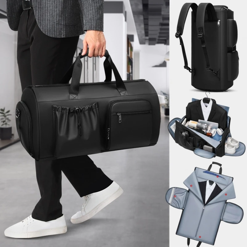 

High Quality Waterproof Suit Bag for Men Large Capacity Travel Bag with Shoe Compartment Dry and Wet Separation Travel Organizer