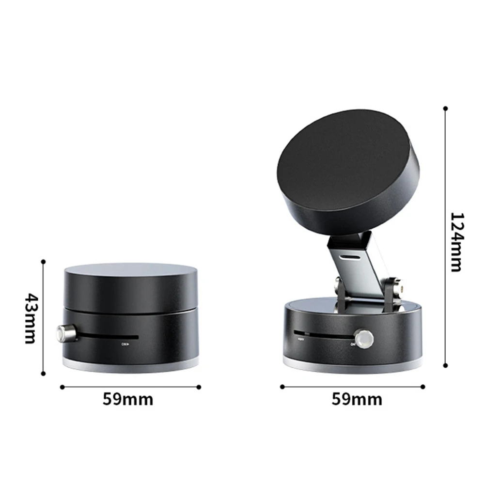 Car Magnetic Vacuum Phone Holder Mounted Adsorption Bracket Lazy Multifunction Foldable Phone Holder For Car Suction Cup Holder