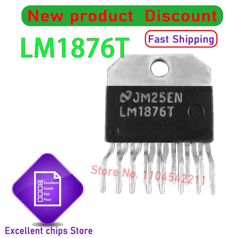 NEW LM1876T LM1876 LM1876TF LM1876 ZIP-15 In Stock 1pcs/lot