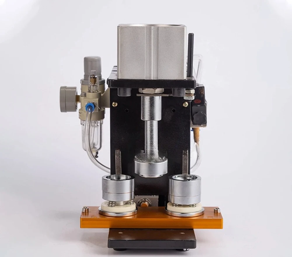 Badge Making Machine Automatic Induction Stamping Tool with Mold 2025 NEW Pneumatic Badge Machine Desktop DIY