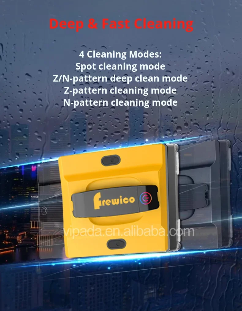 Smart AI Window Cleaning Robot 5600pa Suction Power 100ml Intelligent Automatic Glass Cleaner Robotic Vacuum Cleaning Products