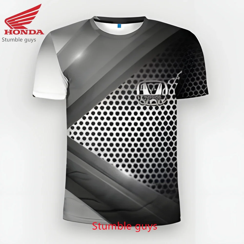 

Honda Men's T-shirt Men Brand Short Sleeve Casual Fashion Sports Motorcycle Racing Moto Outdoor Kids Clothes Boys