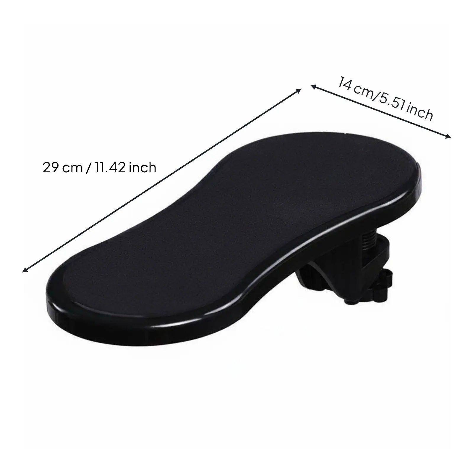 Rotating Desk Armrest 180 Rotation Computer Arm Rest Support Ergonomic Design Clamp-on Armrest for Office Workers, Gaming
