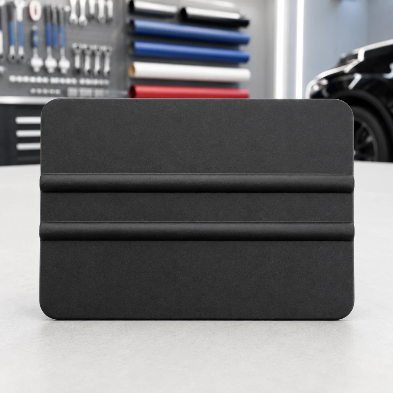 Black Soft Plastic Squeegee for Window Tint and Vinyl Wrap, Anti-Scratch Bubble Water Removal Car Film Installation Tool