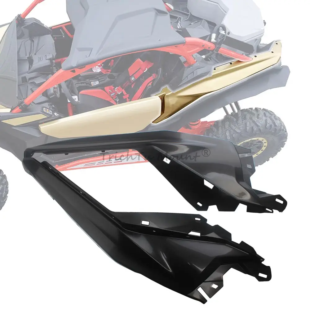 2Pcs Rear Facia Cover Rear Fender Guard Matte Black UTV For Can-Am Maverick X3 MAX 1000R XC Turbo R RR DPS X MR RS 2017-2024