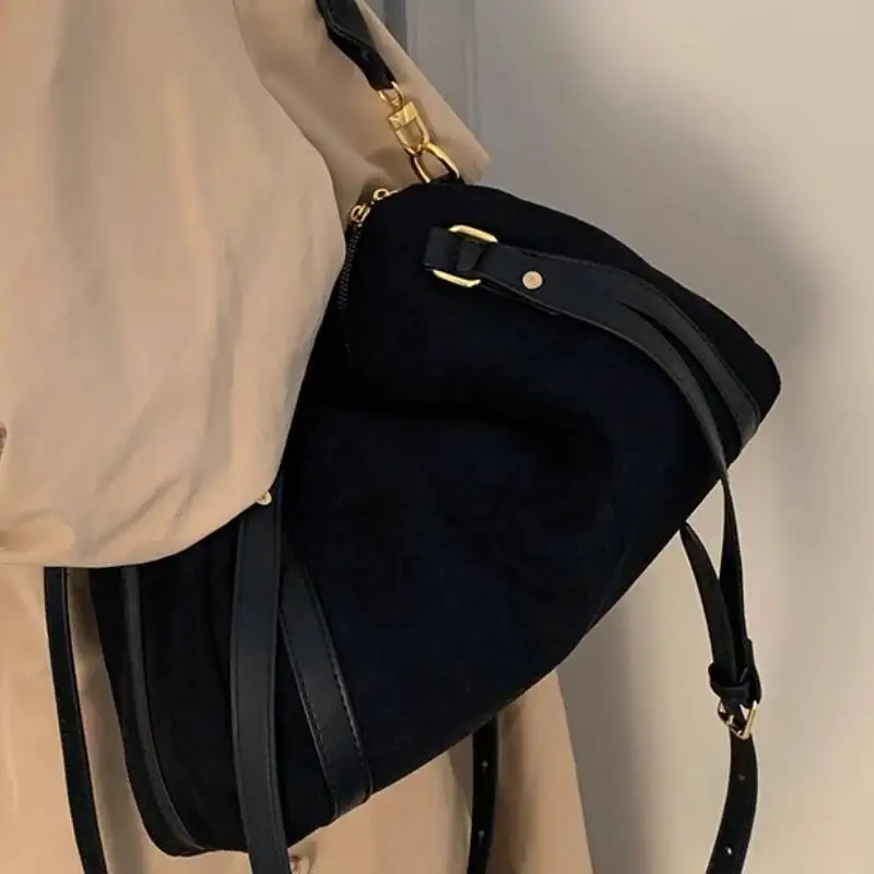 حقائب يد نسائية كلاسيكية Y2k جمالية بسيطة ذات سعة عالية حقيبة كتف غير رسمية من الجرونج ملابس خروج عصرية حقائب كروس #5