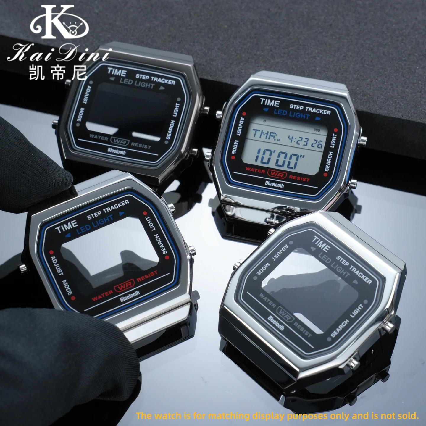 Personalized modifications ABL_100WE Upgrade Stainless Steel Watch Case for Casio ABL_100WEG Replacement Mod Kit Metal Bezel
