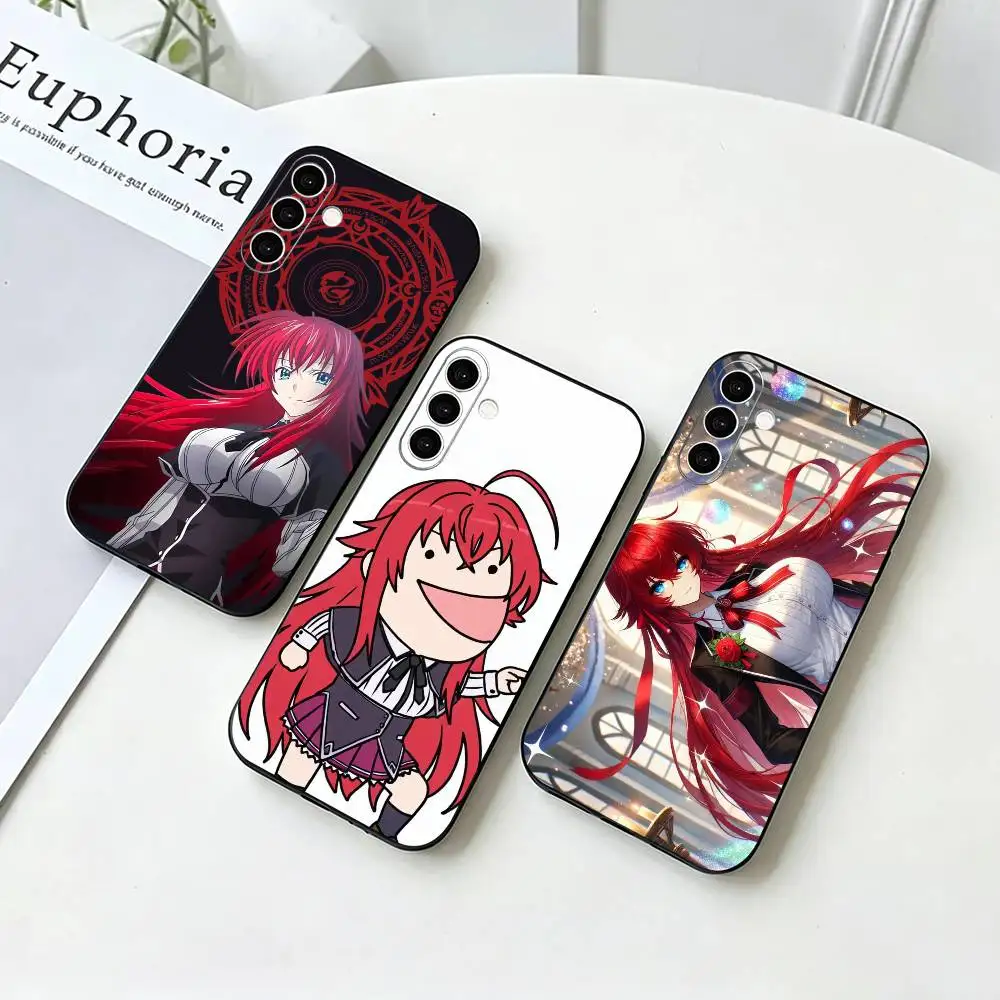 High School DxD R-Rias Gremory   Phone Case For Samsung Galaxy A73,A72,A71,A70,A53,A52,A51,Others Soft Black Cover