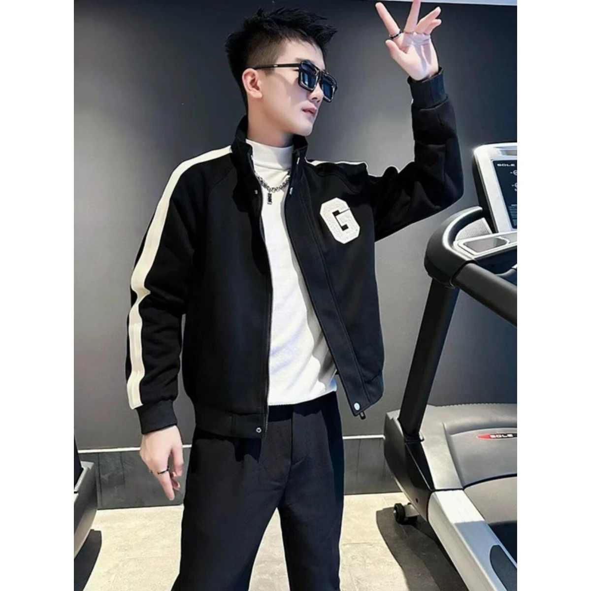 Loose Fit Men's Jaet 2024 Spring Autumn Street Sle Hong Kong Faion High Street Trendy Harajuku Korean Version Outerwear