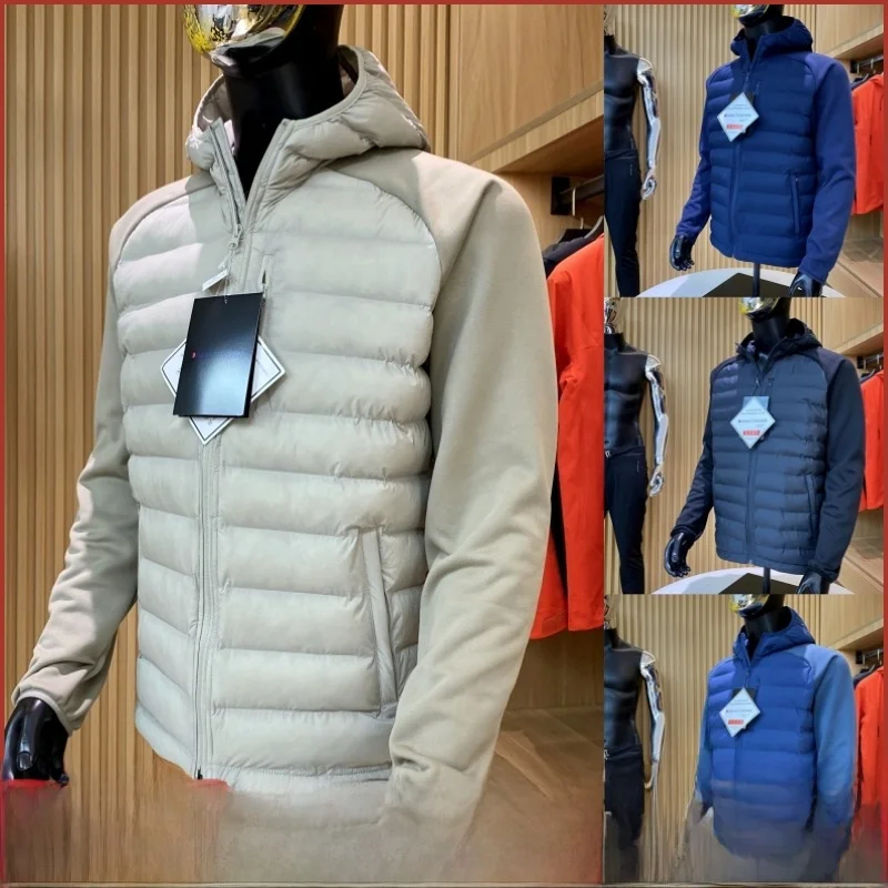 

High-End Outdoor Lightweight Climbing Hiking All-Weather Dync Warmth Patchwork Sve Hooded Cotton Jaet Youth Faion