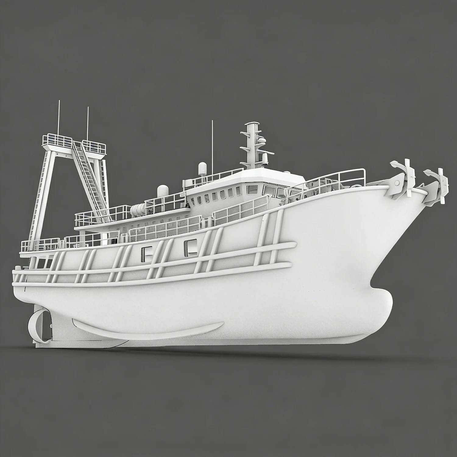 

1/48 RC Ships 100cm 3D Printed Trawler Remote Control Fishing Boat Photopolymerized Detail Parts RC Schiffe Model Kit Ship Toy