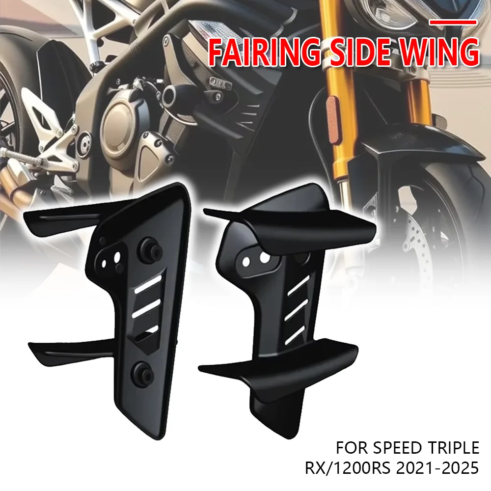 1200RS/RX Motorcycle Fairing Side Fixed Wing For Speed Triple 1200RS/1200RX 2021-2025 Wing Airfoil Air Wing Accessories