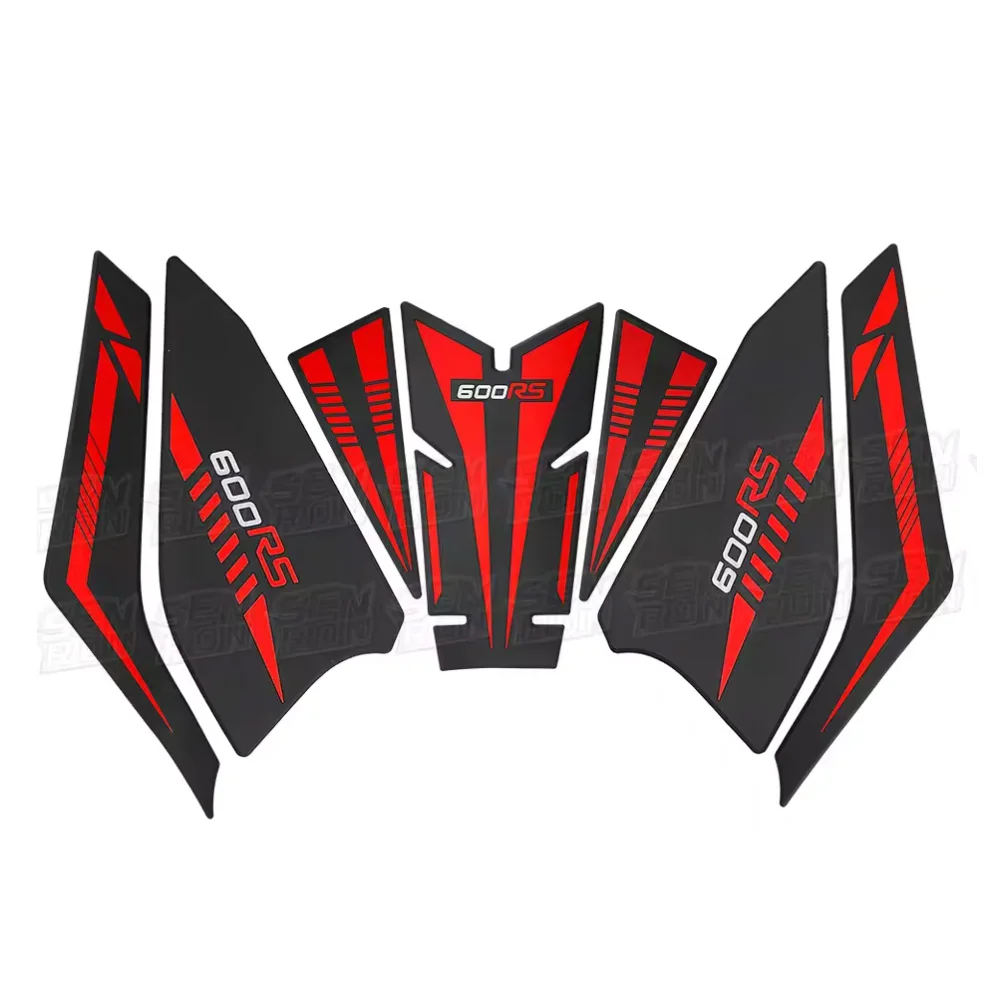 For QJMOTOR 600RS 2022-2025 2024 2023 Fuel Tank Stickers  Waterproof Protect Sidebar Pad Decal Gas Cap Sticker Accessories