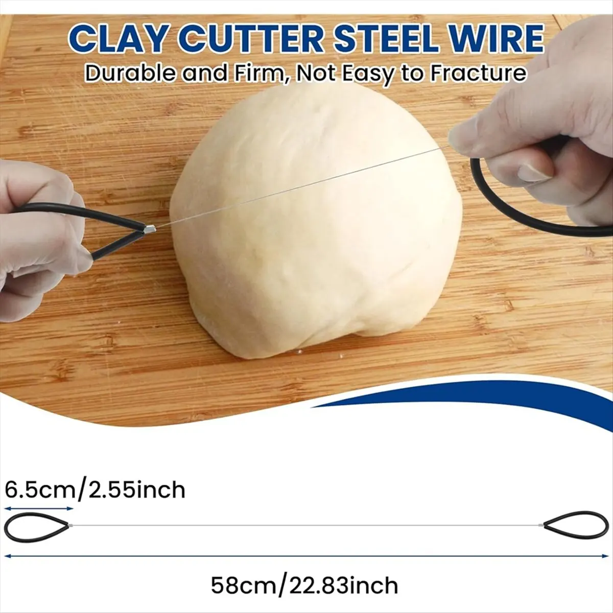 NEW 4 Pcs Ceramic Clay Pottery Throwing Trimming Spinner Tool, 30mm/38mm/45mm Clay Ceramic Rotary Tools with Cutters Wire