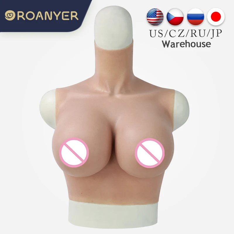 Roanyer Breast Forms Realistic Fake Boobs for Crossdresser Drag Queen Shemale Transgender Crossdressing B C D E F G H Cup