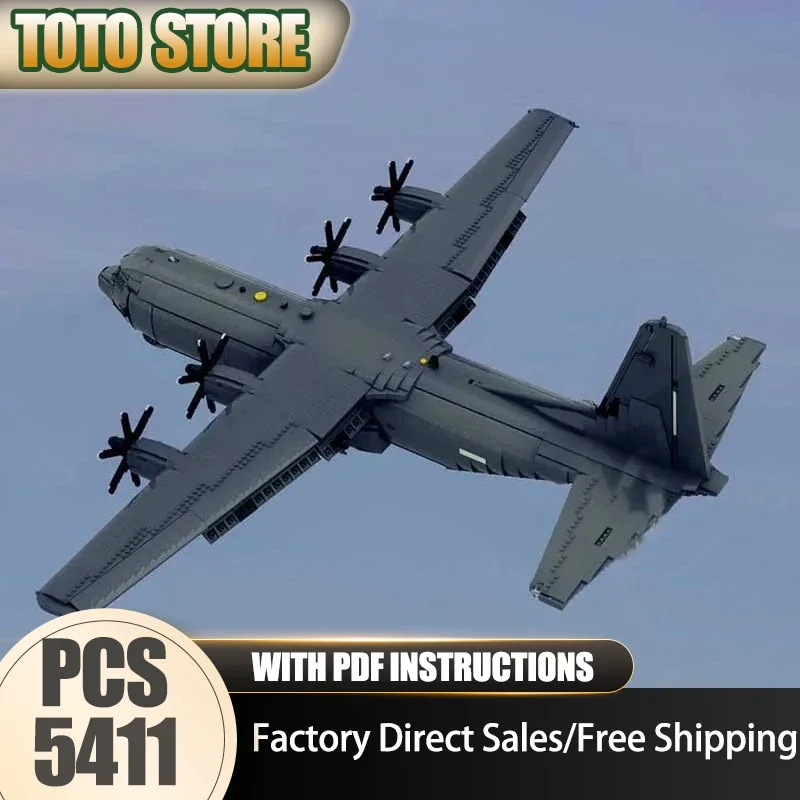 

Moc Building Blocks C-130J 30 Super Hercules Fighter Model Technology Bricks Aircraft Model DIY Assembly Toys Construstion Gifts