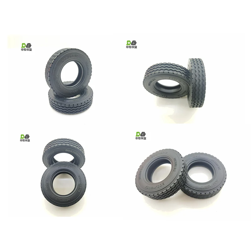 

RC Model 1/14 Tires Small Tires Trailer Tires Tire Covers Suitable For 1/14 Tamiya Tractor Truck Trailer Modification DIY