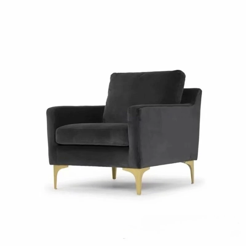 Flannel sofa removable  and washable hotel metal foot negotiation sofa