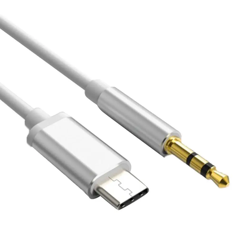 Aux Audio Cable Type-C USB-C To 3.5mm Male Audio Jack AUX Cable Adaptor Wire Line For Xioami Accessories