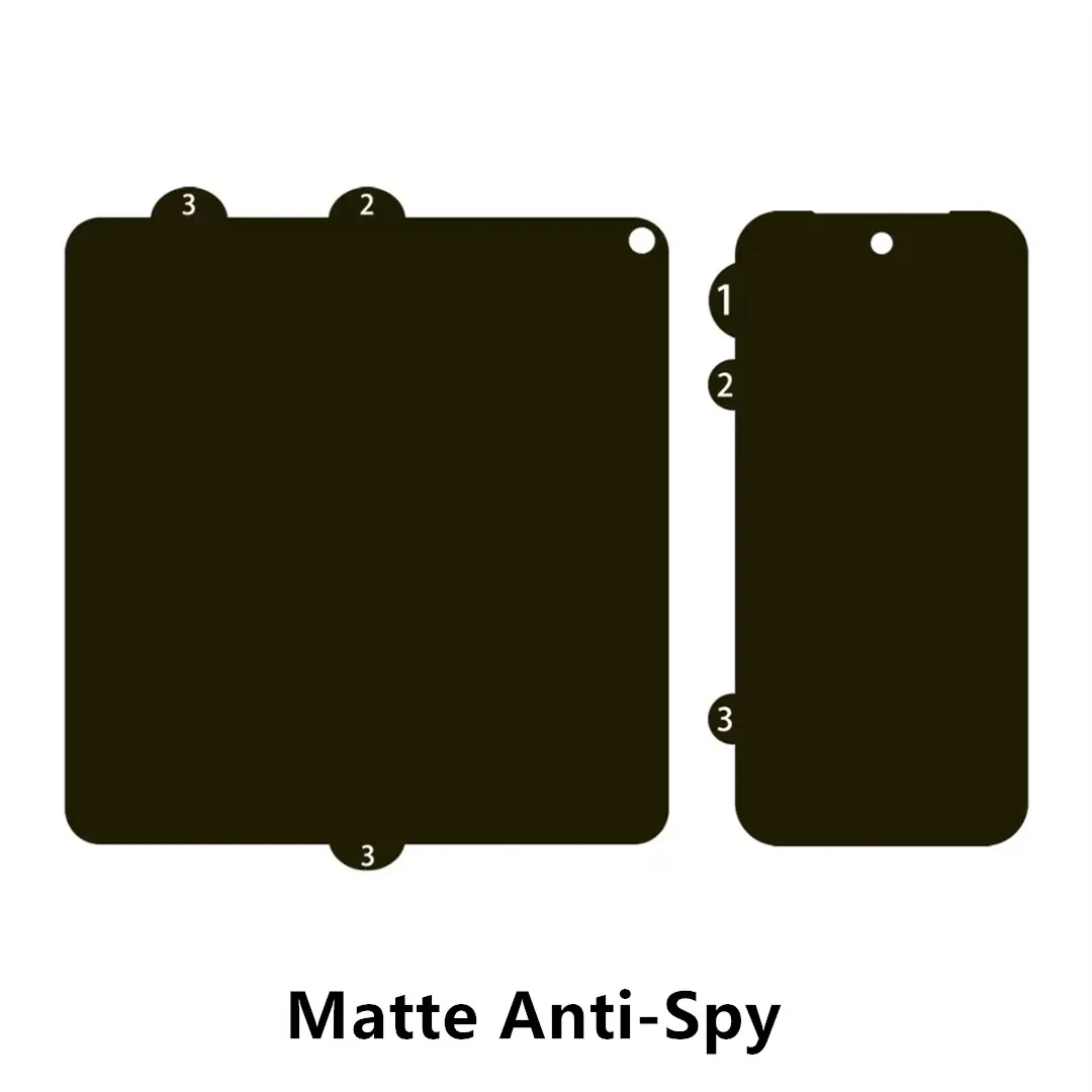 Matte AG HD Anti-Splitter-Privatsphäre-Hydrogel-Folie für Google Pixel 11 10 9 Pro Fold Anti-Spy Weicher Innen- und Außenbildschirmschutz – Detail 8