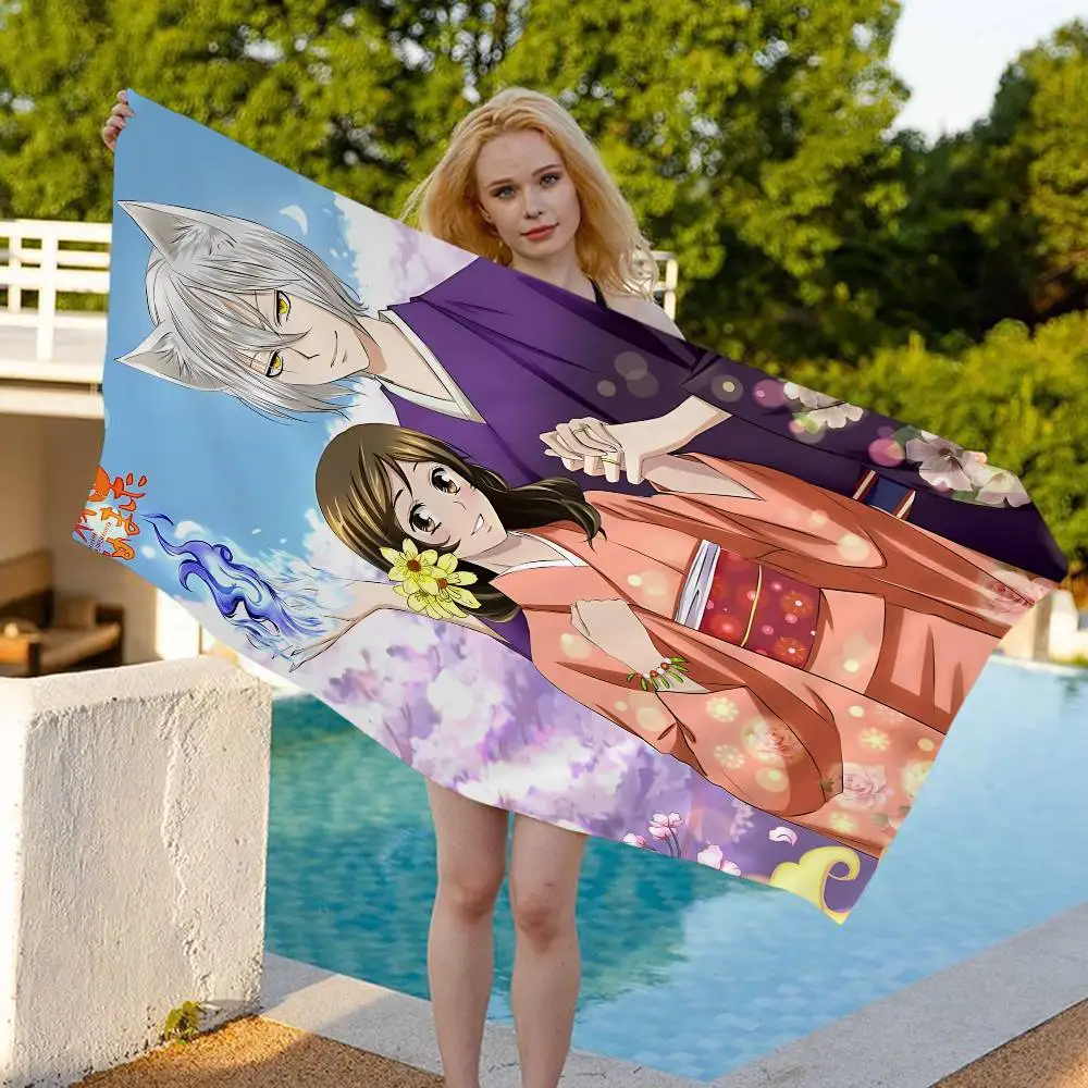 Anime K-Kamisama Kiss Magazine Anime Beach Swimming Towel Soft Absorbent Washcloth Children's Gifts for Kids Travel Camping Gym