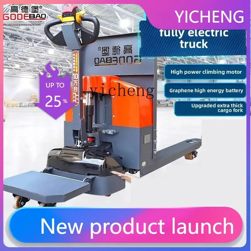

Electric Forklift Automatic Manual Hydraulic Lifting Handling Pallet Small Ground Cattle Trailer