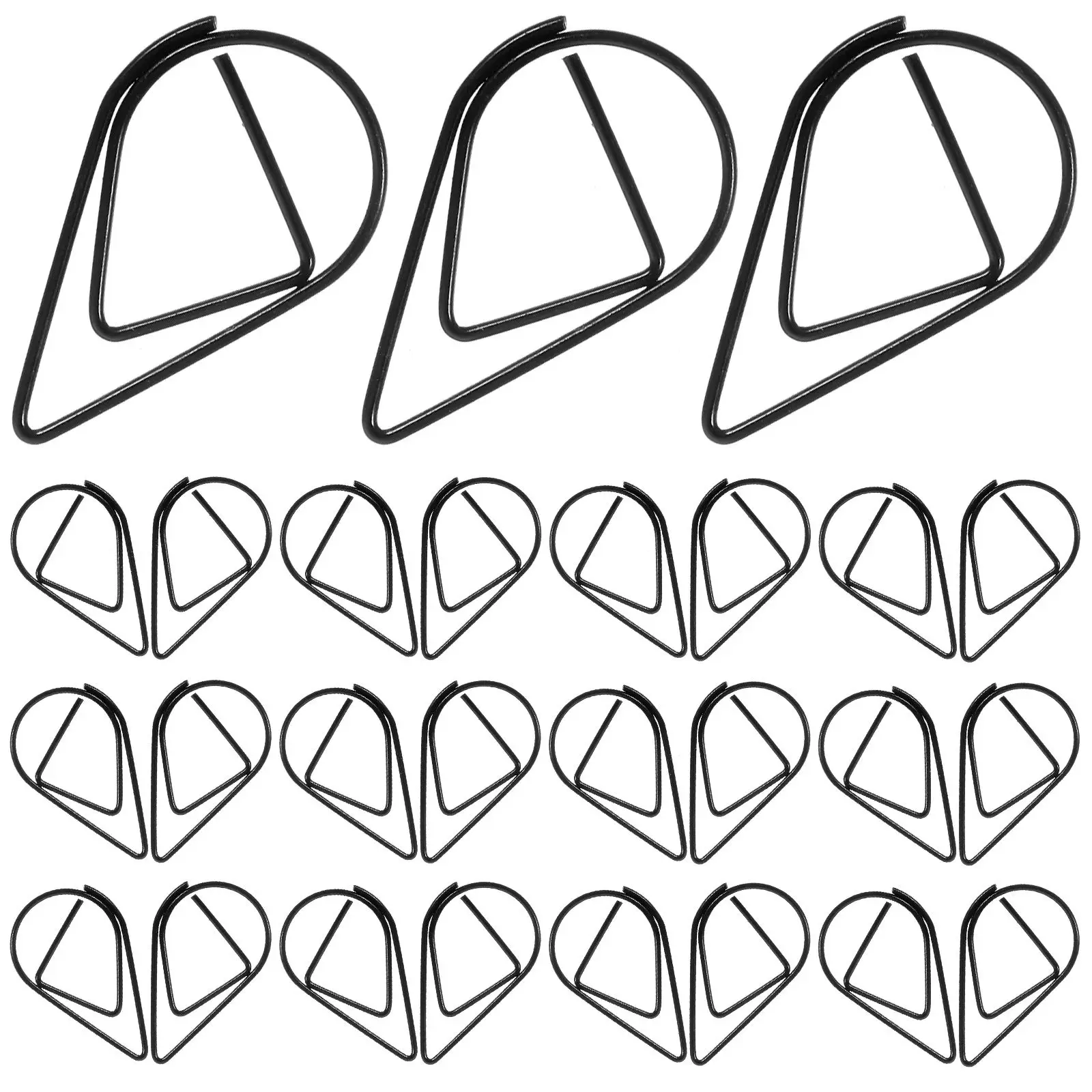 

100 Pcs Metal Paper Clips Small Bookmark Pins for Document Organization CraftsFunny Shaped Steel Office Supplies