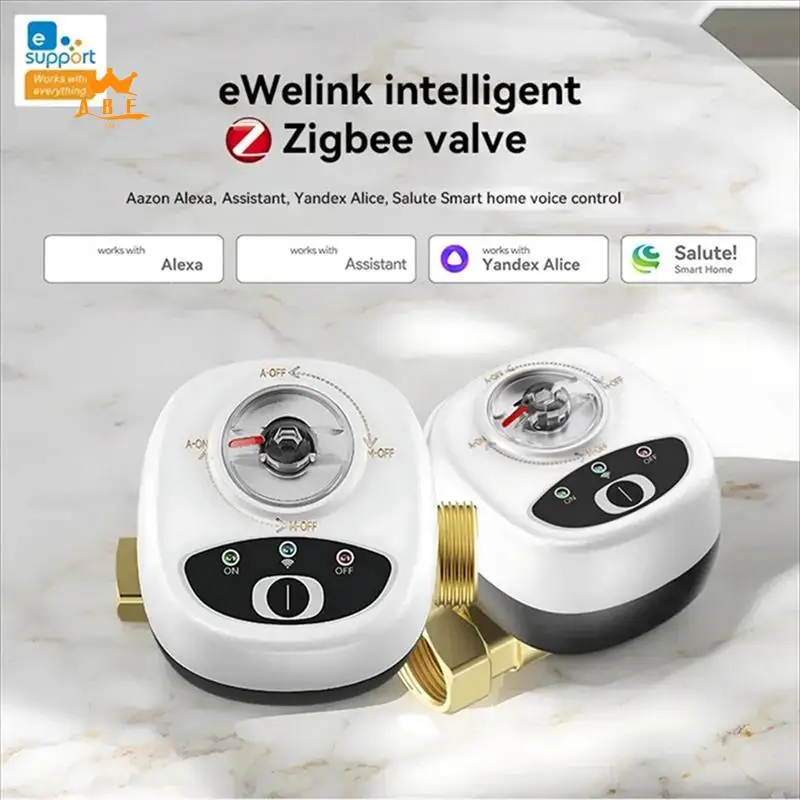 

A08E-Zigbee умный контроллер клапана Ewelink шаровой клапан приложение дистанционное управление IP65 водонепроницаемый водяной клапан работает для Alexa