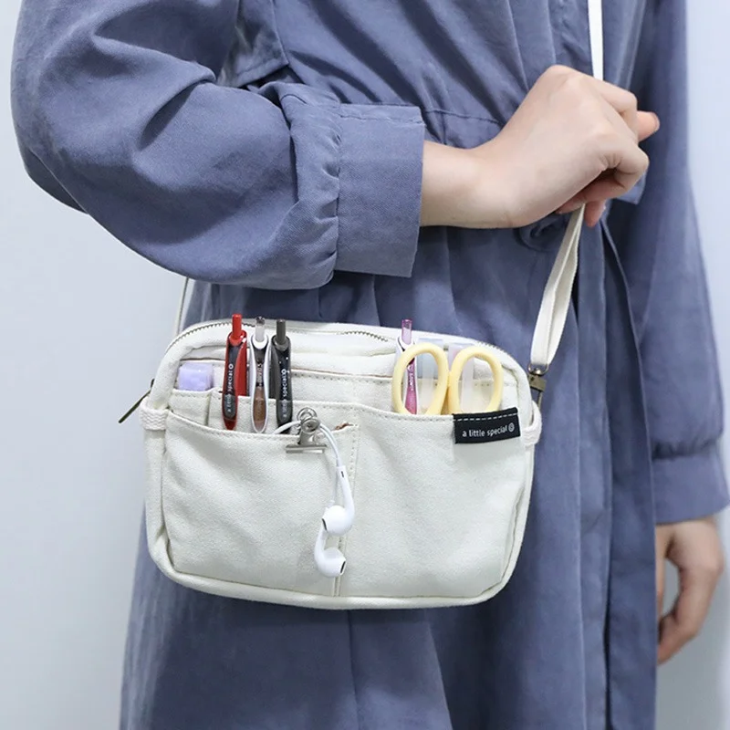 Japan Kokuyo One Meter New Pure Bag - Multifunctional Pencil Pouch for Students, Large Capacity Stationery Storage