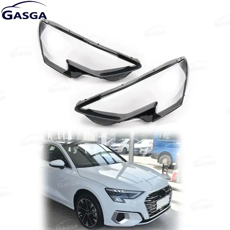 Front Headlamp Lens Transparent Lampshade Headlights Lens Shell For Audi A3 S3 RS3 2020 2021 2022 Headlight Clear Cover