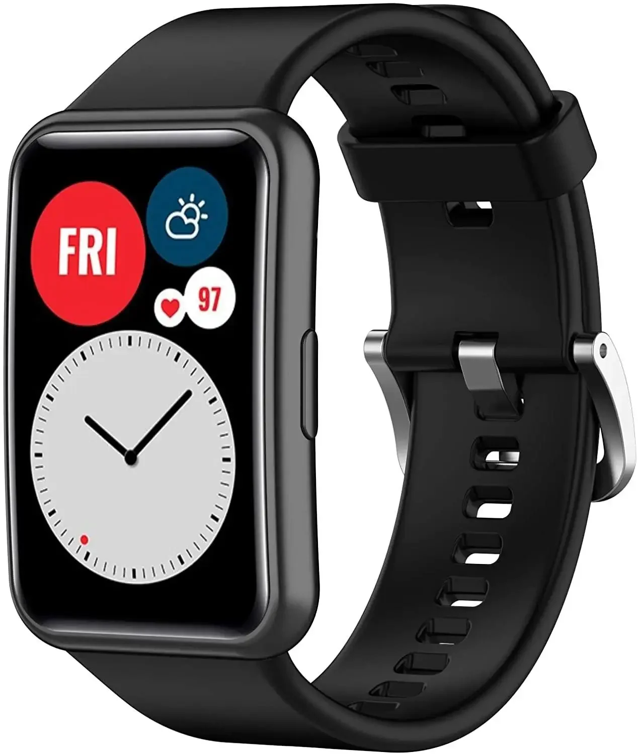 Ремешок силиконовый для Huawei Watch Fit, оригинальный сменный Браслет для умных часов Huawei Watch Fit, аксессуары для часов