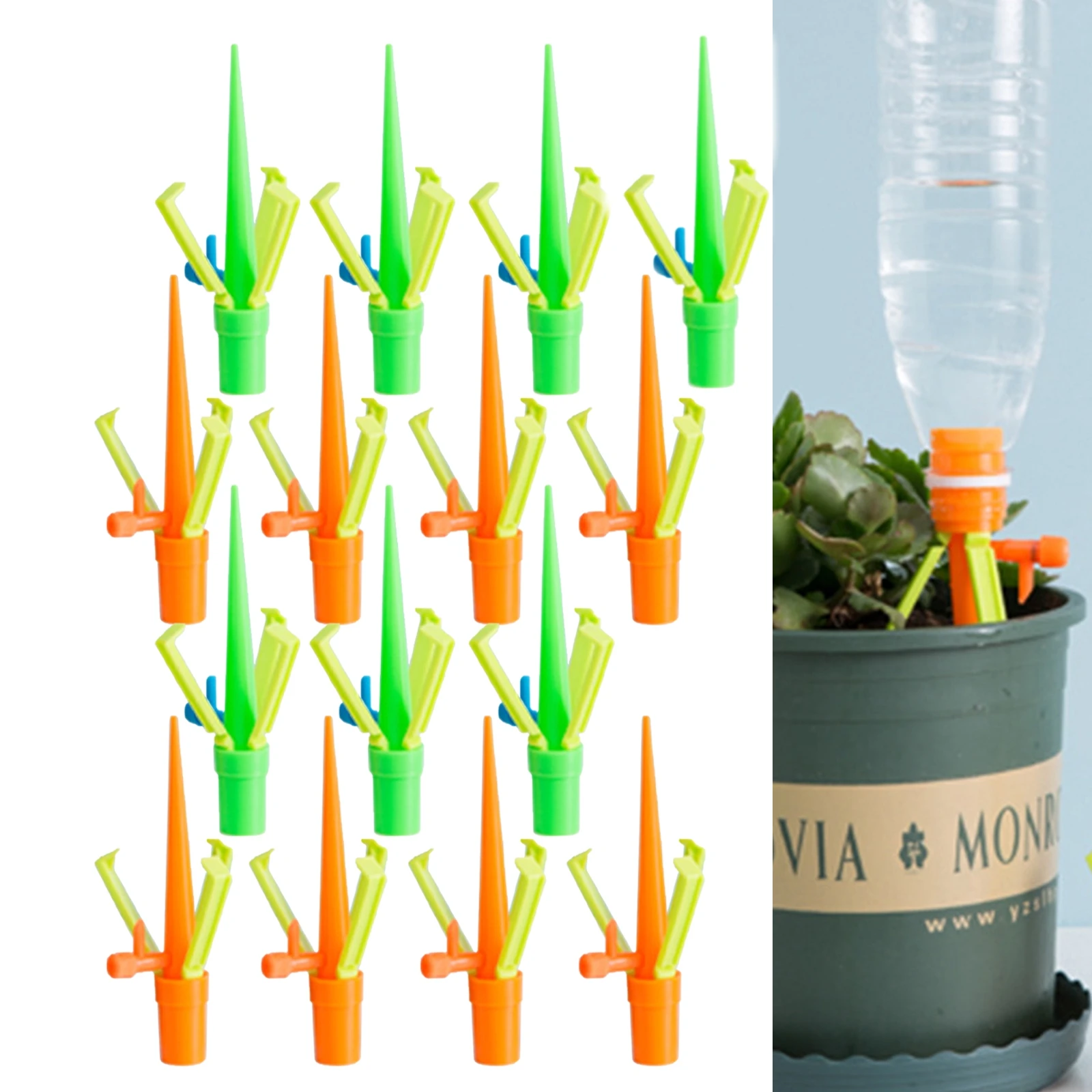 Adjustable Water Flow Automatic Watering Devices Suitable For Most Bottles Improves Plant Health For Potted Plants