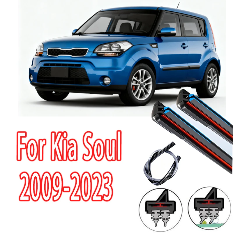 

2pcs Front Windshield Wiper Blades Windscreen Wipers For Kia Soul 2009-2023 2013 2014 2015 2016 2017 2018 2019 2020 2021 2022