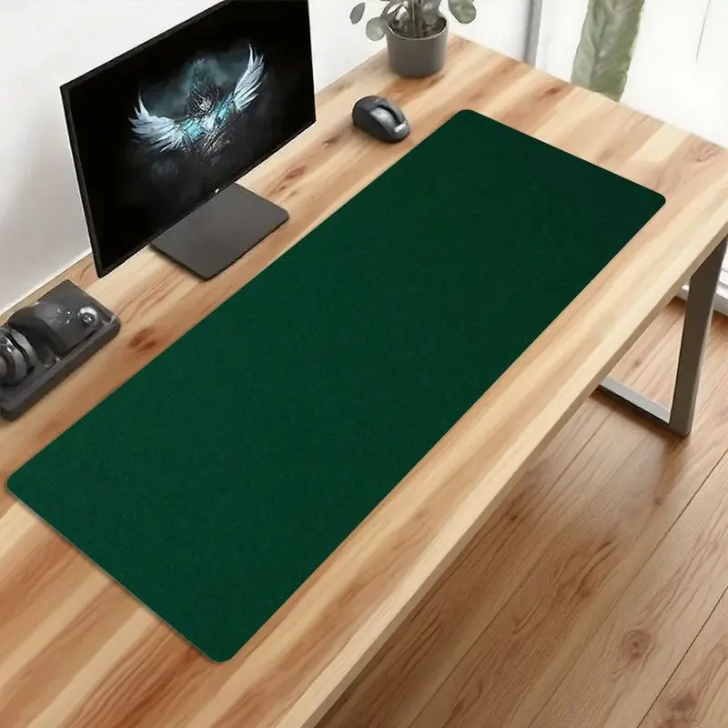 لوحة ماوس ألعاب XL Green، قاعدة غير قابلة للانزلاق، قماش ناعم، واقي مكتب للاستخدام المنزلي والمكتبي، 31.5 بوصة × 11.8 بوصة