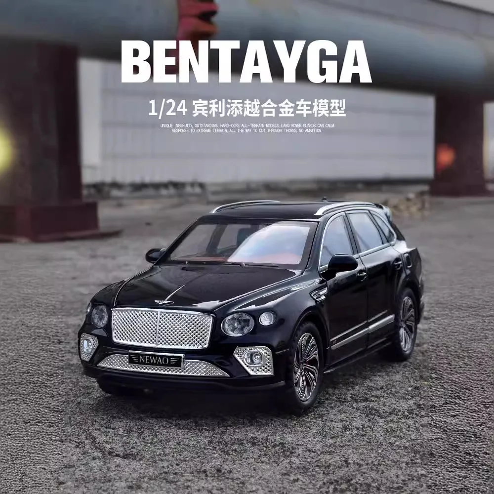 1:24 Bentley Bentayga High Simulation Diecast Metal Alloy Model car Sound Light Pull Back Collection Kids Toy Gifts A543