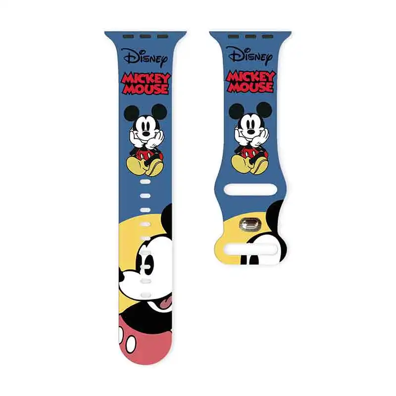 

Disney Series Printed Watch Strap Suitable For Apple Watch 11/10/9/8 Band Silicone Strap Replaceable iWatch 46mm/44mm/42mm/41mm