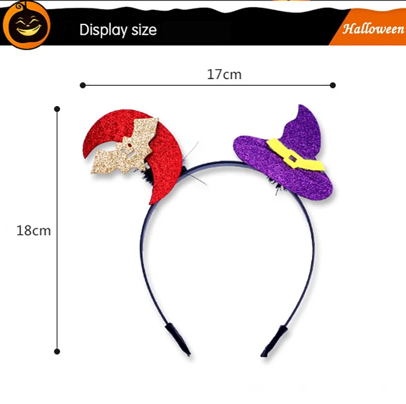 2024 Halloween Spider And Pumpkin Headband Devil Horn Hair Bow Women Festival Party Cosplay Hairband Gift Kids Hair Accessories