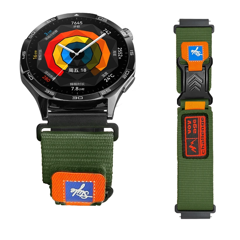 

AKGLEADER Магнитный нейлоновый ремешок для часов с петлей для Huawei Watch GT 5 Pro 46 мм ремешок для ремешка 22 мм 26 мм для часов 4 Pro Bands