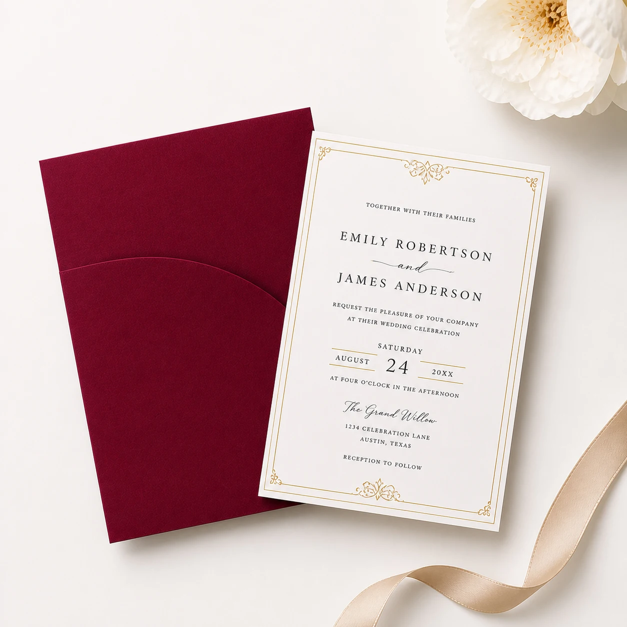 Wedding Supply Business - Zakkaartjes 5x7 op maat bedrukt 20-50