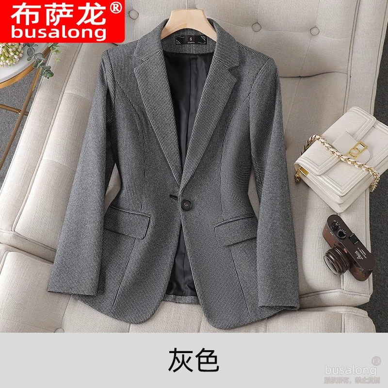 Nieuwe Stijlvolle Mode Pak Casual Dames Lange Mouw Professionele Blazer Formele Jas Werkkleding8832