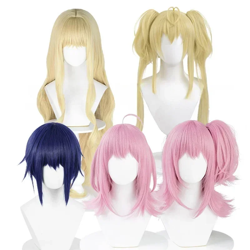 

Anime Shugo Chara! Ikuto Tsukiyomi Hinamori Amu Zhencheng Glazed Cosplay Wig Free Cap Halloween party wig